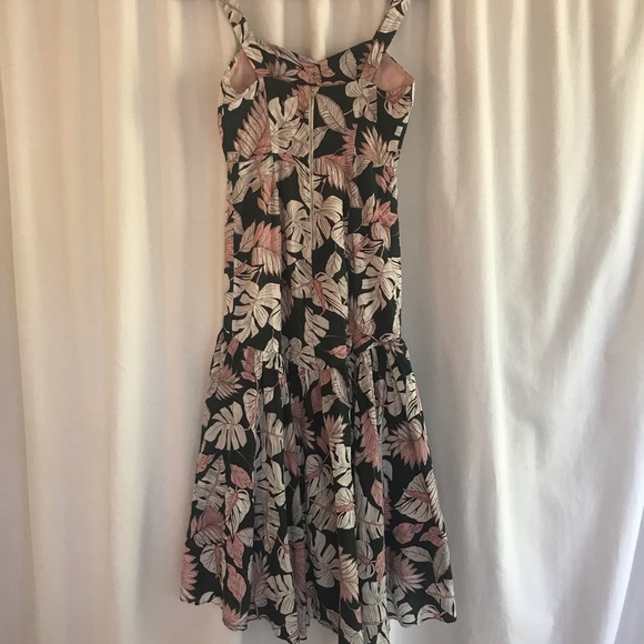 Gianni Bini Button Up High Low Leafy Dress - Picture 10 of 14